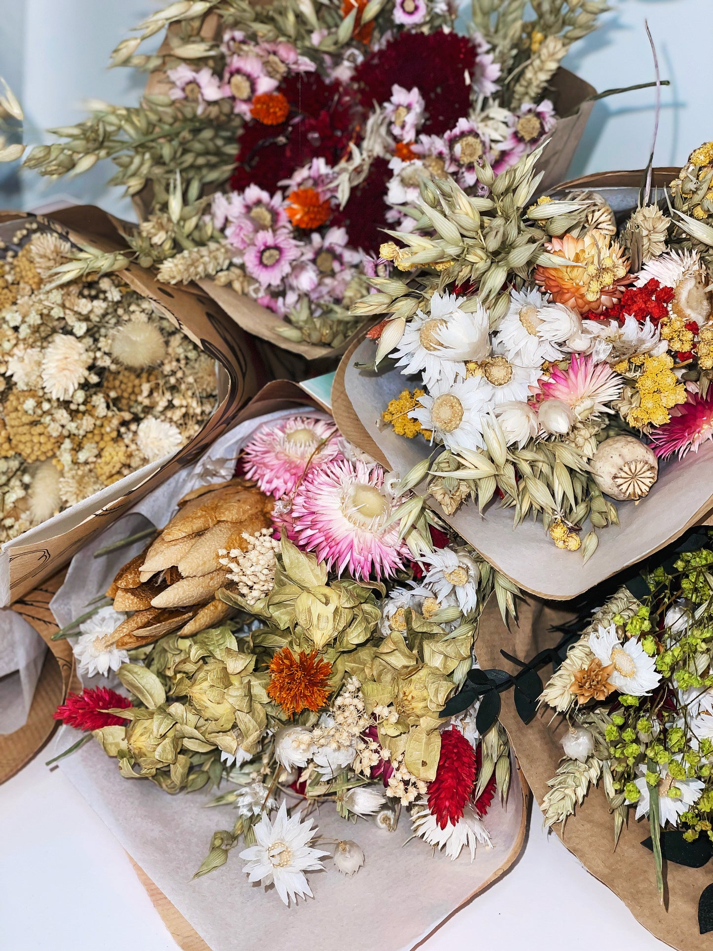 Bouquet de fleurs séchées