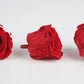 Roses stabilisées Kiara 5 cm - 8 têtes - Rouge Vibrant